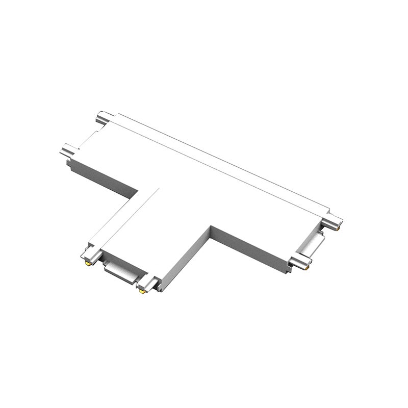Łącznik Luxo 48V typ T IP20 do szynoprzewodu natynkowego biały mat tracklight MasterLED