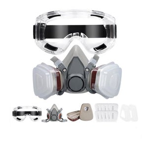 Casque Masque de Protection Anti-Vent Anti-poussière pour Sablage