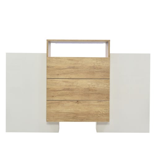 Module de cuisine Kira avec trou pour four standard blanc | FindTheDeal Module de cuisine Kira avec trou pour four standard blanc | FindTheDeal