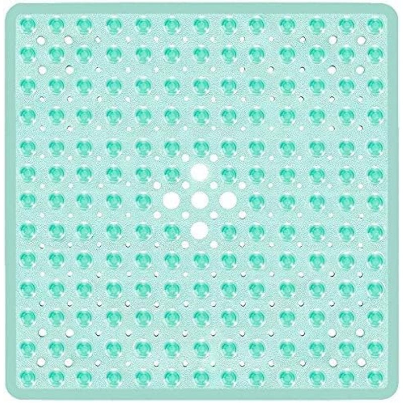 Kwadratowa antypoślizgowa mata łazienkowa z przyssawkami (zielona) 53×53 cm – trwała i stylowa – antypoślizgowa mata łazienkowa – nowoczesny design