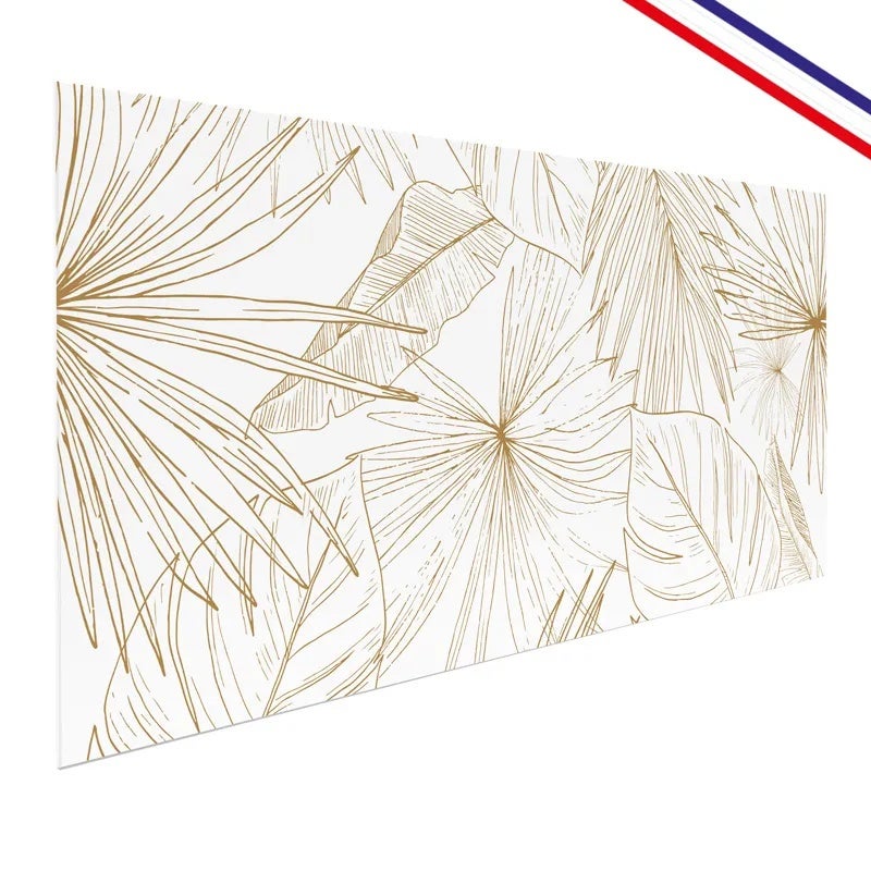 Crédence de salle de bain en PVC floral marron 140x30 cm (en 2 bandeaux) - Lamnar - 4
