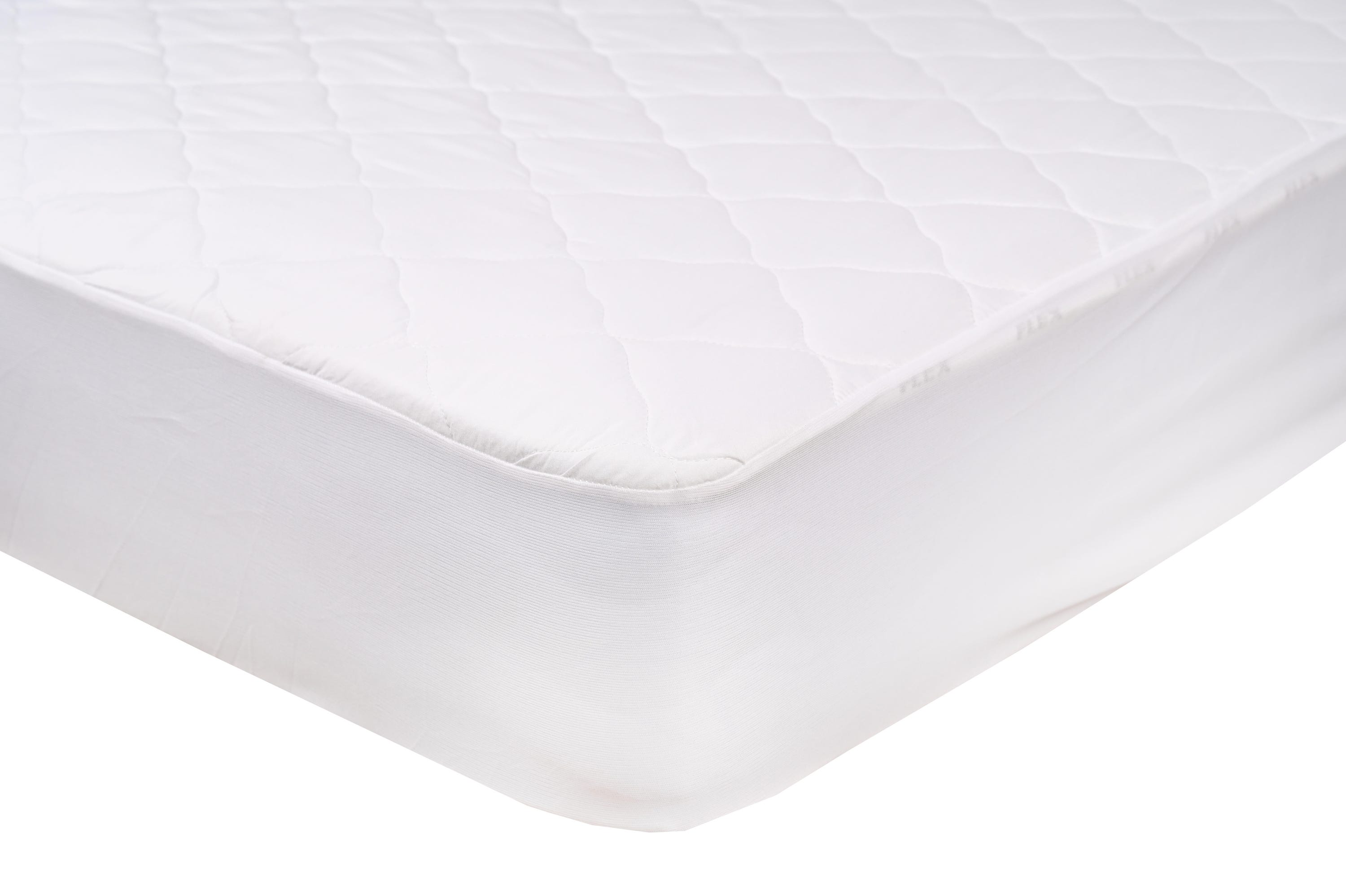 Protège-matelas Microfibre Réversible polyester blanc pour lit de 150 cm - 4