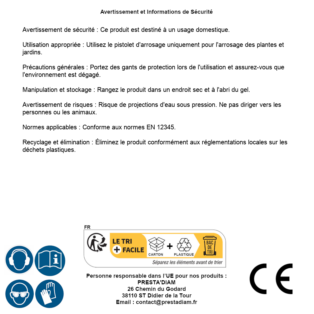 Nécessaire 5 pièces pistolet d'arrosage Silverline 829557 - 6