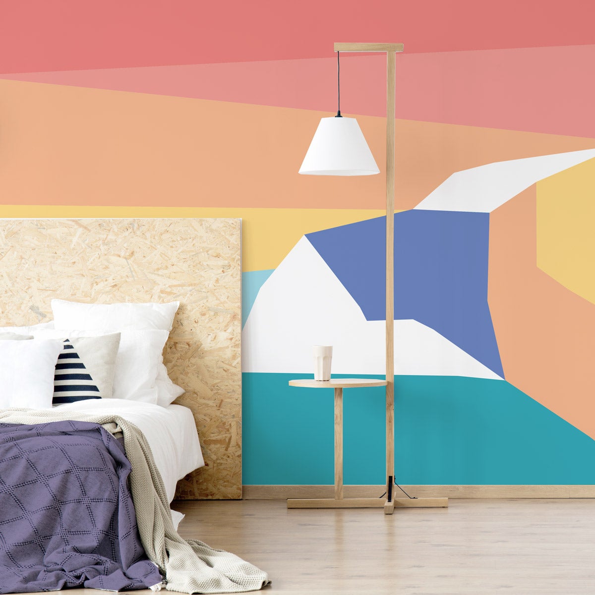 Papier peint panoramique Falaise d'aval, Orange 525 x 250cm | Leroy Merlin