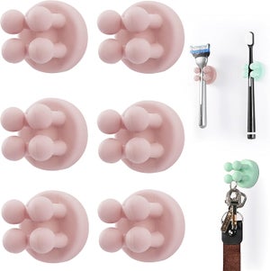 4 Pezzi Portaspazzolino In Silicone - Ganci Multifunzionali Autoadesivi Da Parete Per Appendere Ke A~p179784527