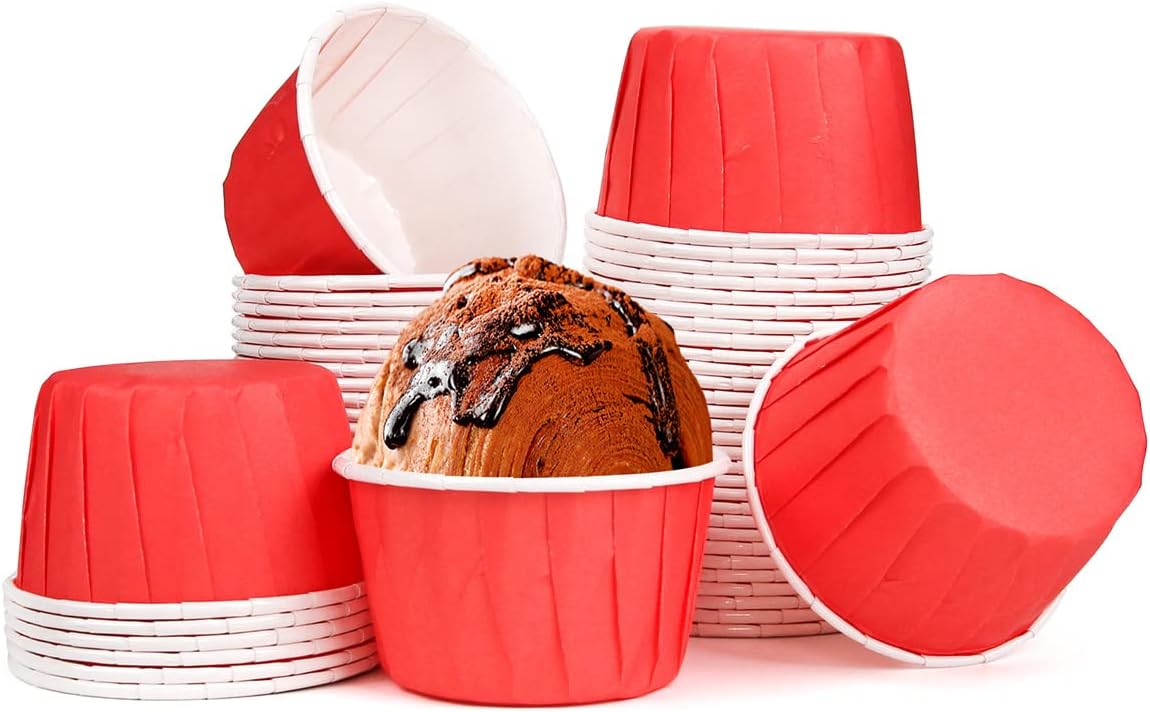 Lot 50 Caissettes Cupcake Or Rose - Moules Muffins Jetables Qualité Alimentaire, Résistants Au Four