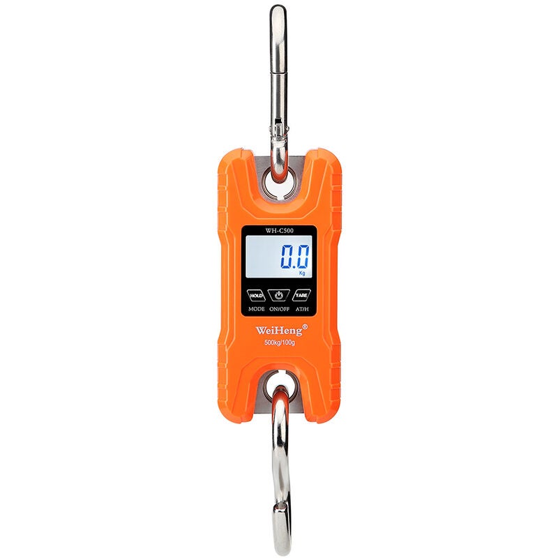 Elektroniczna waga hakowa WH-C500 500 kg / 100 g, pomarańczowa - pomarańczowa
