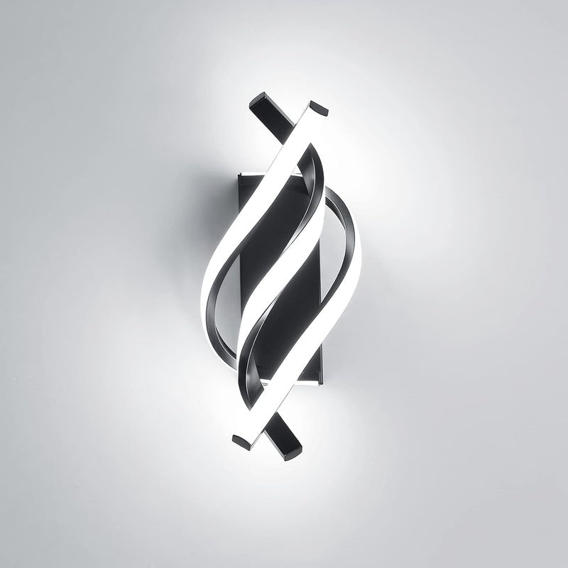 Nowoczesna lampa ścienna LED o łukowym kształcie, białe światło kinkiet, odpowiednia do sypialni, salonu