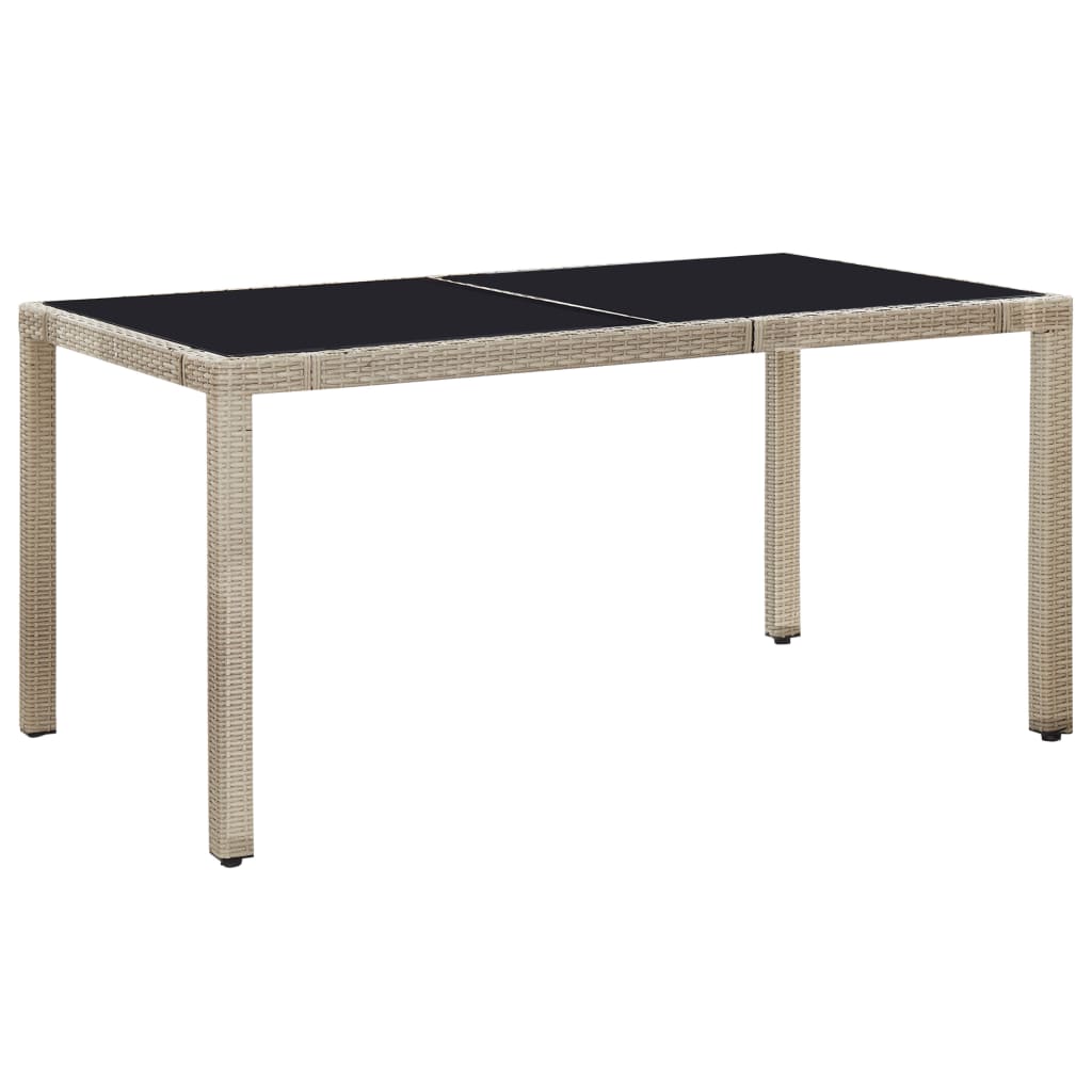 Maison Exclusive - Set da Pranzo da Giardino 7 pz con Cuscini in Polyrattan Beige - 7