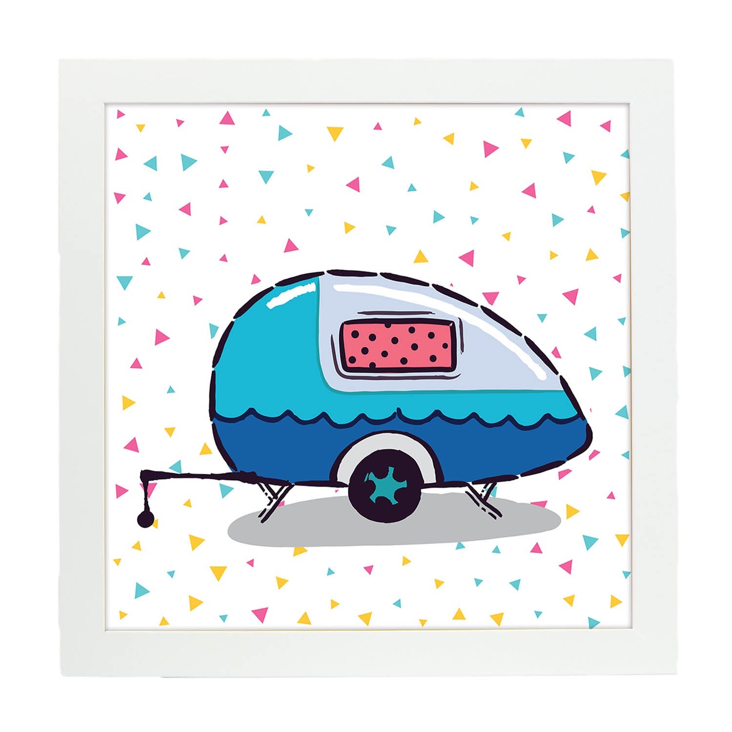 Affiche Caravane Caravane. Lame De Caravane Bleue Sans Cadre - 2