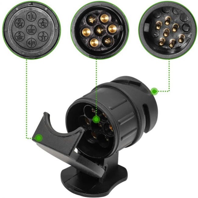 Acquista Adattatore per rimorchio 13 a 7 pin 12 V Spina gancio traino Ahk Adattatore corto per auto in Italia a partire da 48 Acquista Adattatore per rimorchio 13 a 7 pin 12 V Spina gancio traino Ahk Adattatore corto per auto in Italia a partire da 48