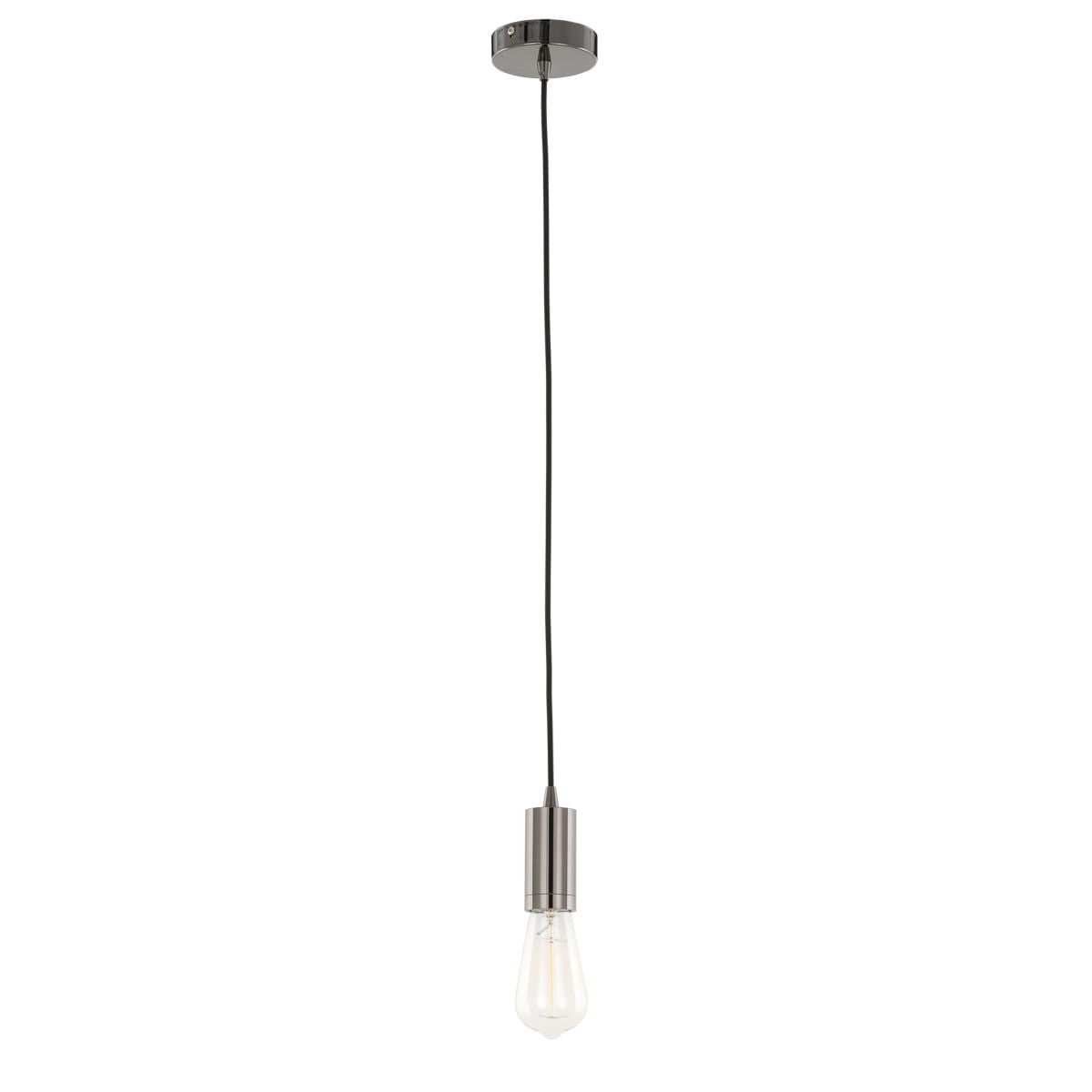 Lampa wisząca Moderna czarna 1xE27x60W aluminium wym:150x4,7x4,7cm IP20 Italux