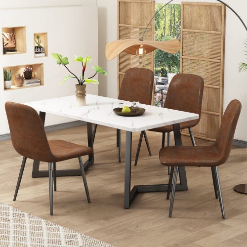 HOMCOM Set 3 pz con Tavolo Cucina e 2 Sgabelli da Bar Nero Legno HOMCOM Set 3 pz con Tavolo Cucina e 2 Sgabelli da Bar Nero Legno