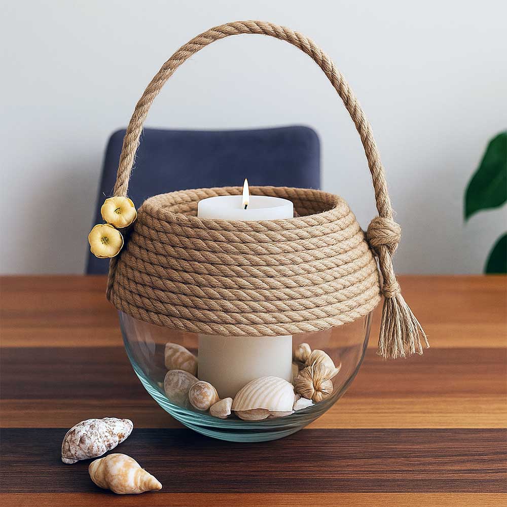 Corda Di Canapa In Juta Naturale Spessa 5 Mm Per Fai Da Te, Decorazioni, Giardinaggio E Accessori Per Gatti – Rotolo Da 10 Metri