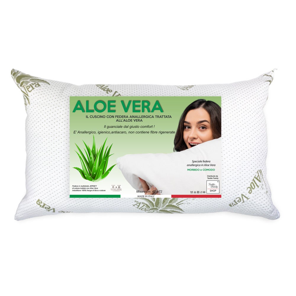 Set 4 Federe Con Cerniera 50x80 Cm – Trattamento Aloe Vera – Anallergiche E Antibatteriche – Made In Italy - 2