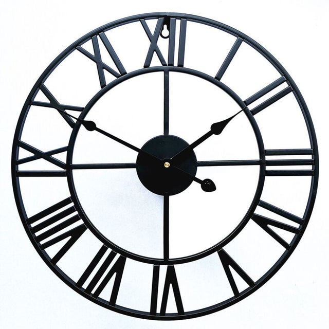 Orologio Da Tavolo Vintage In Metallo E Legno Di Pino, Design Contemporaneo Con Quadrante Chiaro E Base Treppiede – Perfetto Per Scrivania, Libreria O Ingresso - 4