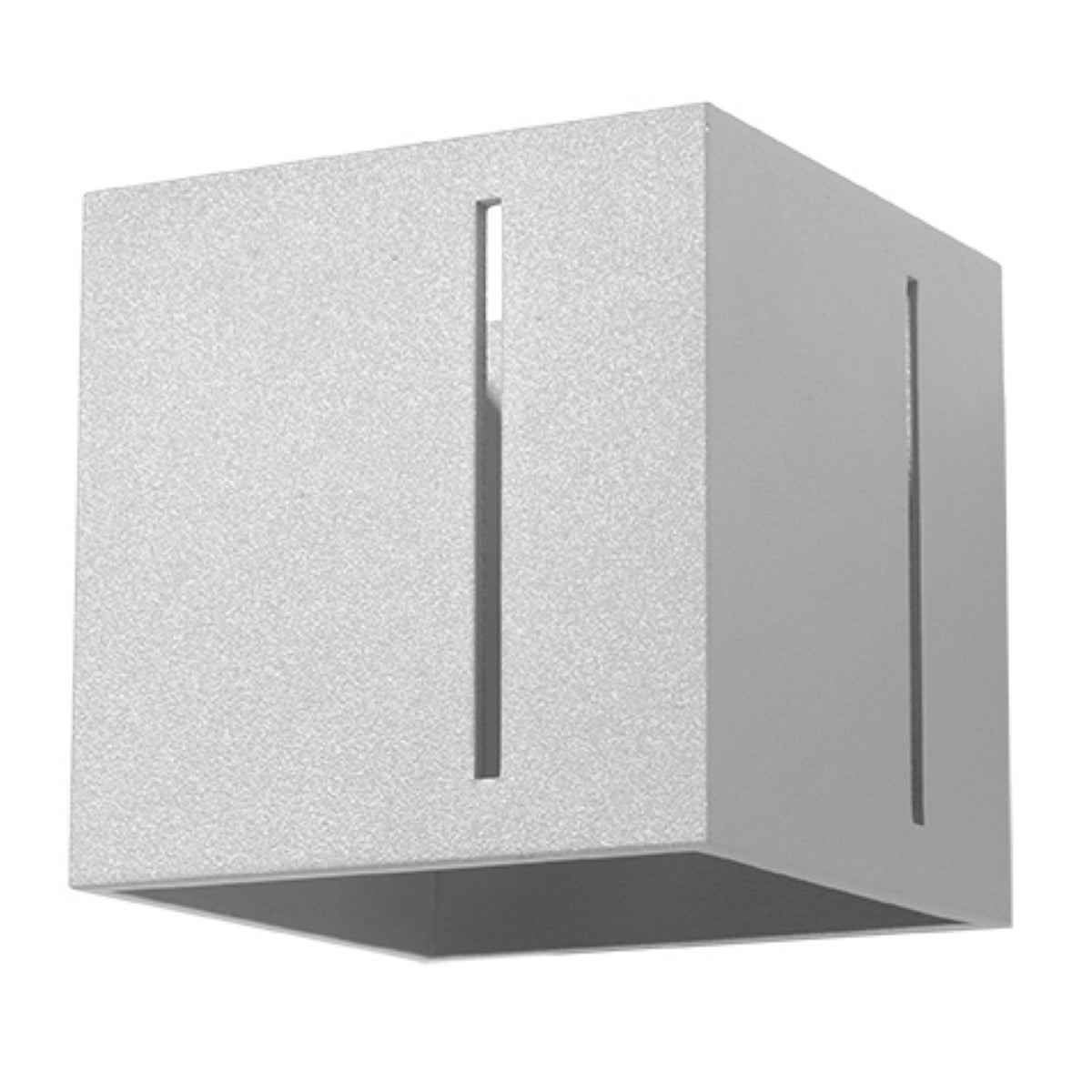 Kinkiet ścienny Pixar szary 1xG9x40W wym: 10 x 12 x 12 cm aluminium IP20 Sollux Lighting