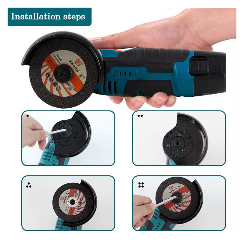Mini meuleuse d'angle sans fil, meuleuse d'angle sans fil 12V pour le ...