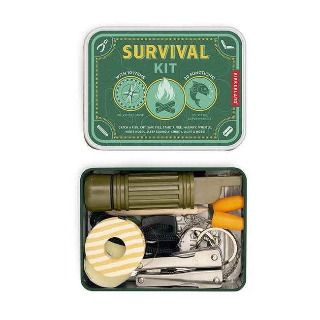Contenitore di sopravvivenza in metallo di emergenza in titanio EDC con Contenitore di sopravvivenza in metallo di emergenza in titanio EDC con