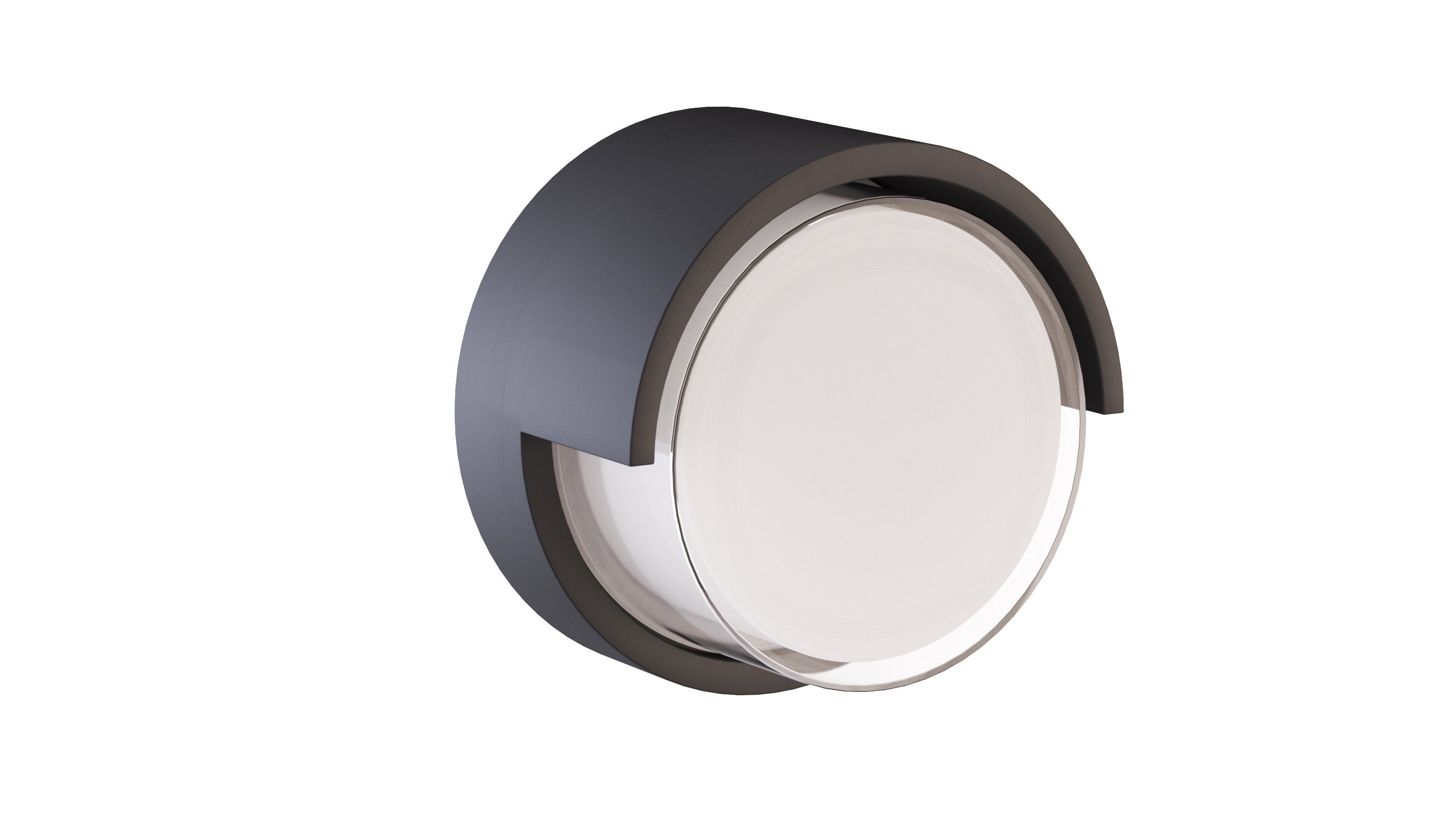 Aplica circulară de exterior 16.9cm LED 15W policarbonat IP65 CCT Switch 2700K/3200K/4000K - Negru