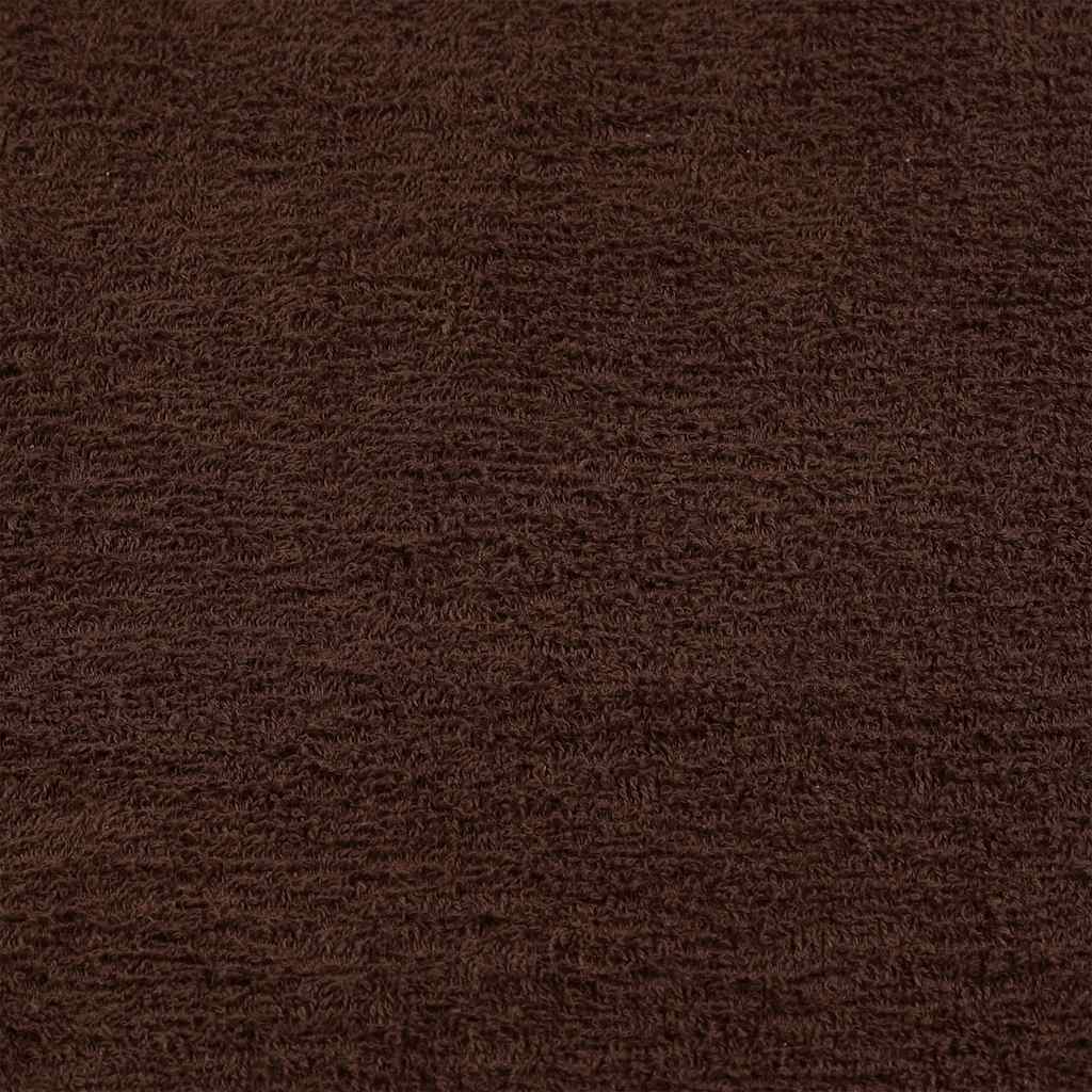 Ensemble de serviettes FROGN 8 pcs marron 360 g/m² vidaXL - 5