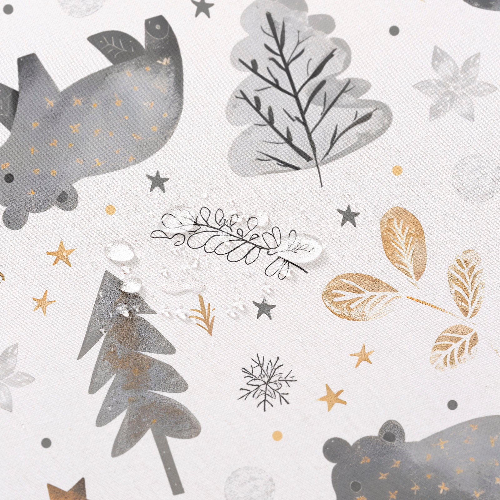 Tovaglia natalizia antimacchia rettangolare in tessuto di cotone 160x100 cm - Cheer - 2