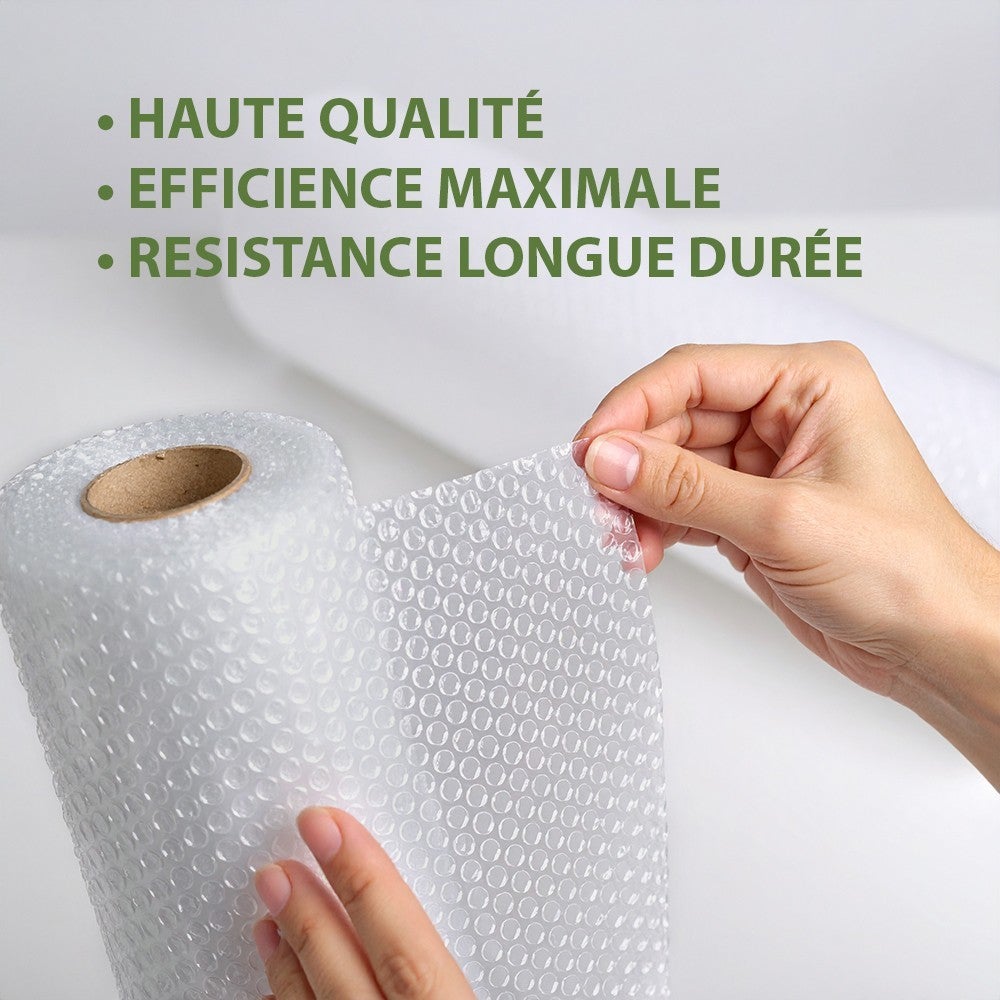 Film à bulle recyclé - Déménagement et expédition - 1 x 20 m - 70% recyclé - 8