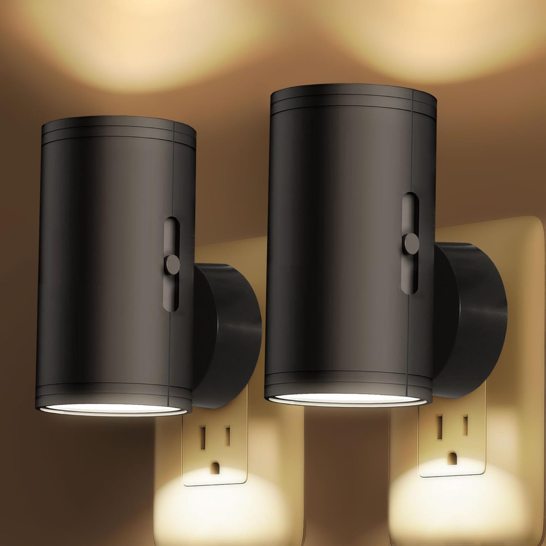 Moorle Luce notturna LED 5 pezzi, luce notturna per bambini con presa di corrente, applique con sensore di luce, lampada da comodino, bianco caldo | Leroy Merlin Moorle Luce notturna LED 5 pezzi, luce notturna per bambini con presa di corrente, applique con sensore di luce, lampada da comodino, bianco caldo | Leroy Merlin