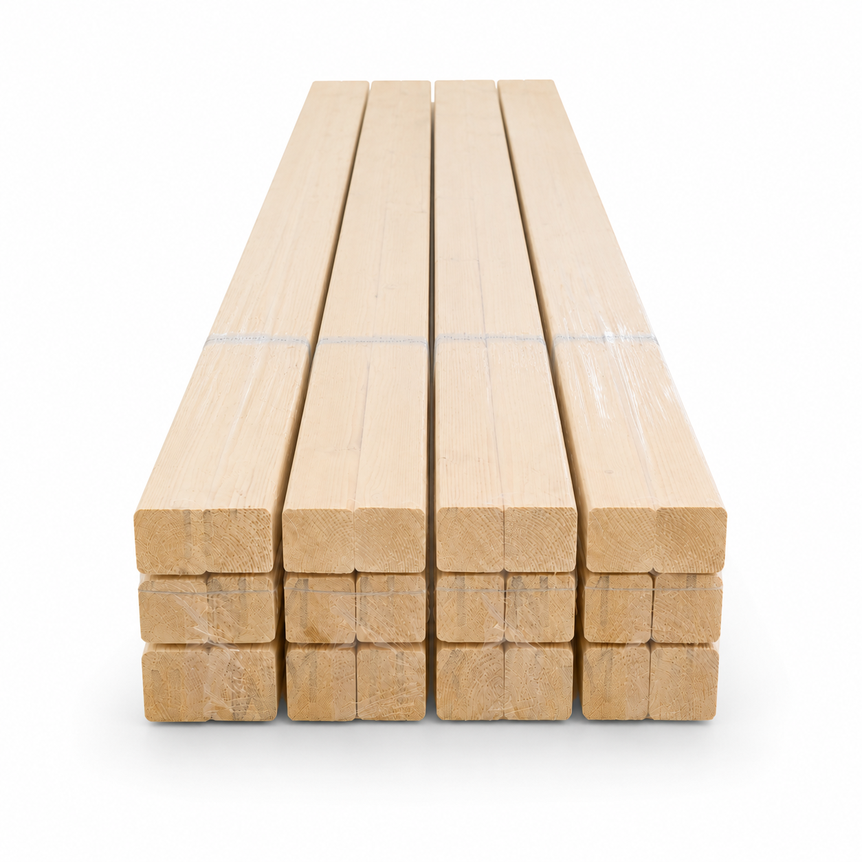Lote de 6 unités de tasseaux en bois d’épicéa 40x58x2400 mm - 2