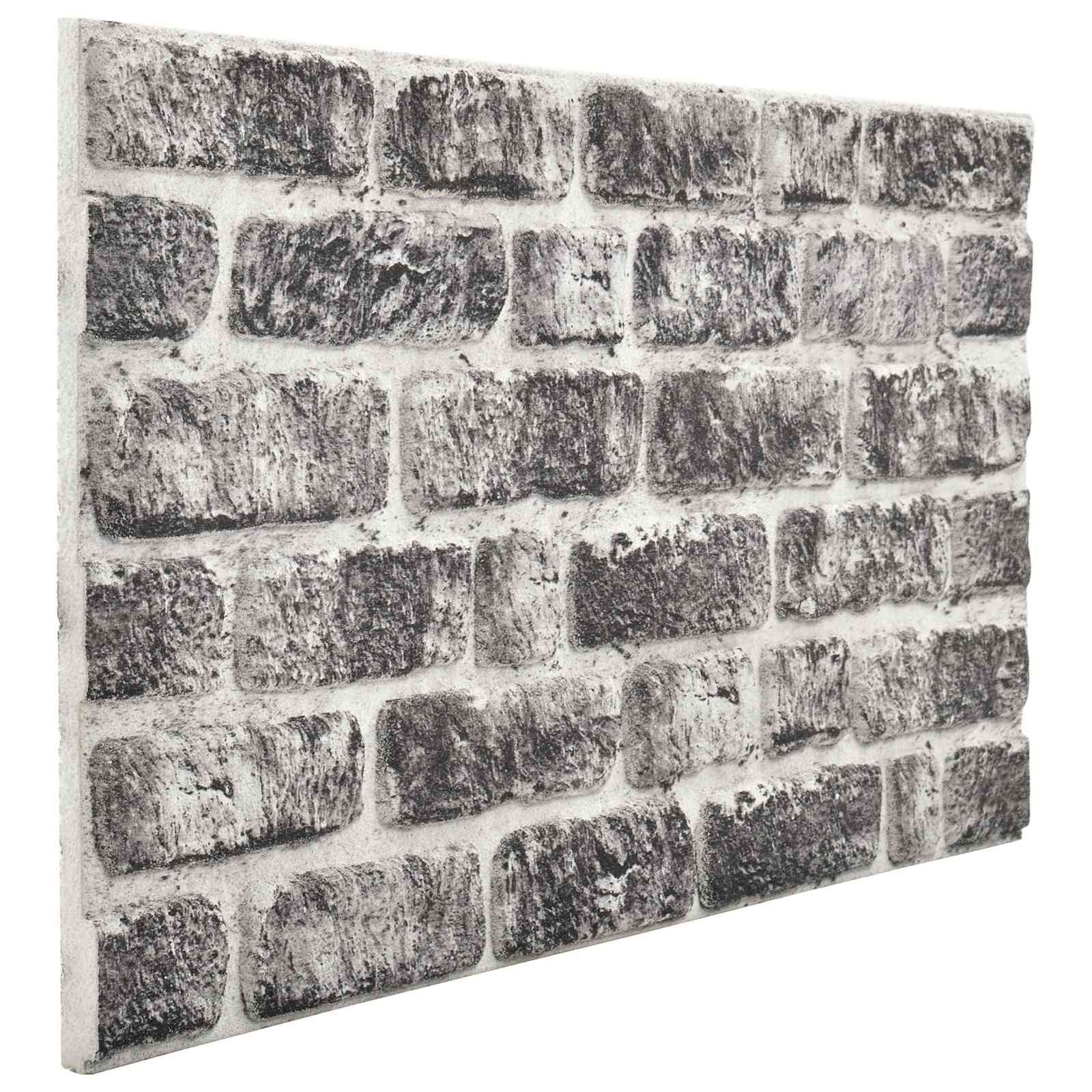 Vidaxl Paneles De Pared 10 Pcs Y 100 X 50 Cm Espuma Eps Gris/Oscuro , Leroy Merlin
