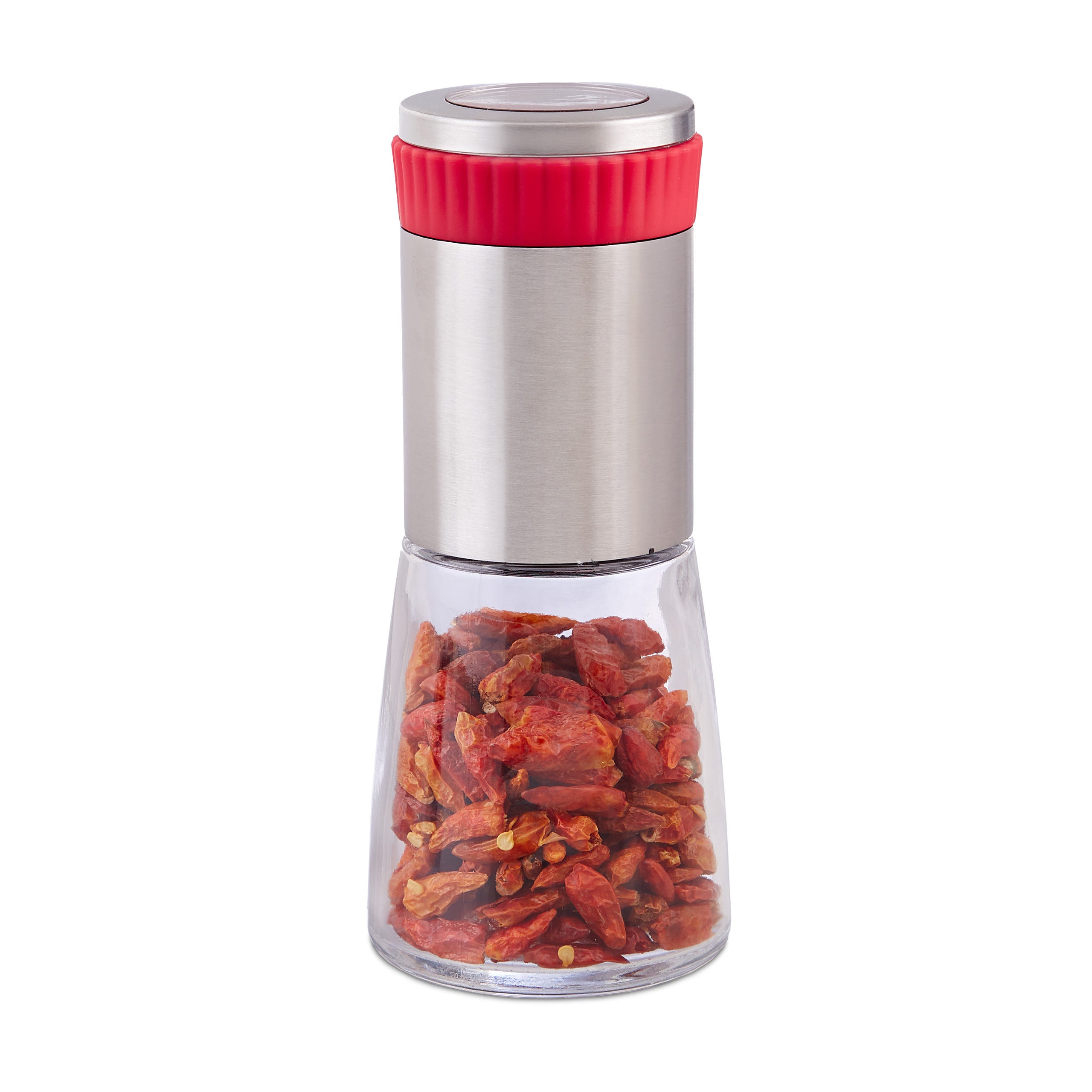 Relaxdays 10023278 Set 2 Macina Pepe Manuali Vetro Acciaio Inox, Pregiato Macini Relaxdays 10023278 Set 2 Macina Pepe Manuali Vetro Acciaio Inox, Pregiato Macini