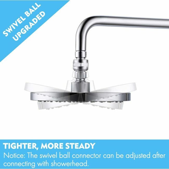 Fdit Connecteur de sortie de douche Rotation à 360 degrés Support de pommeau de douche pour Fdit Connecteur de sortie de douche Rotation à 360 degrés Support de pommeau de douche pour