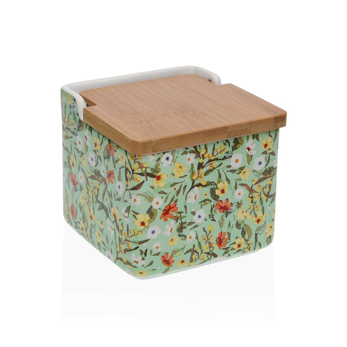 Salière avec couvercle Versa Blauw 12,2 x 11,5 x 12,2 cm Céramique