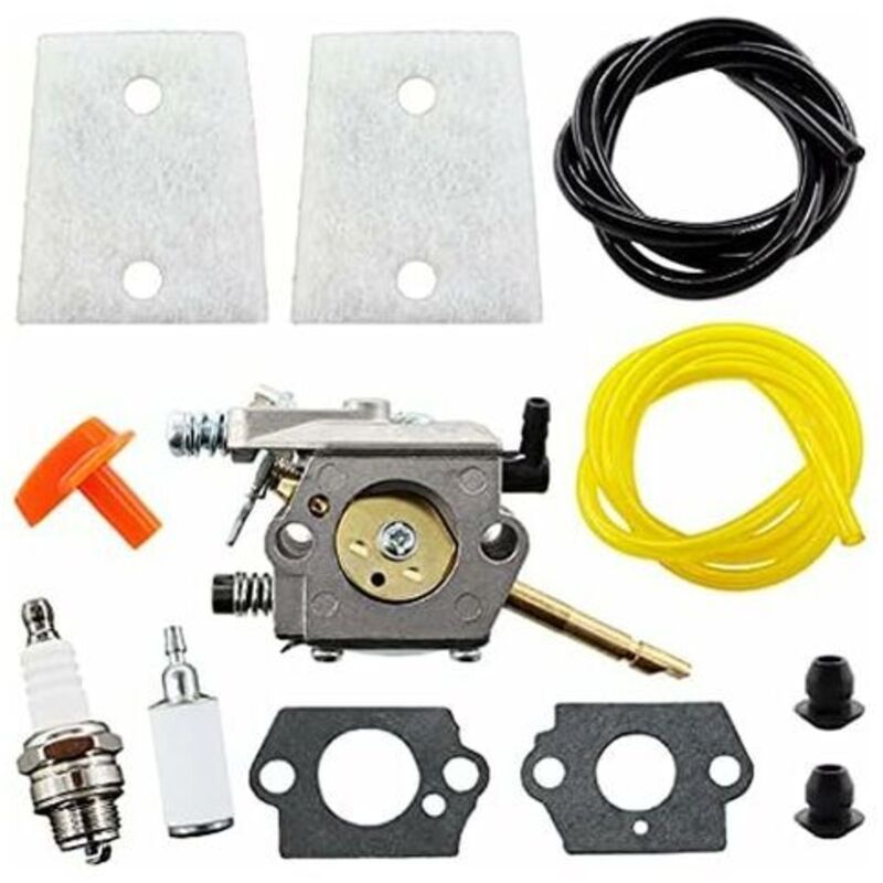 Filtru de aer pentru carburator Stihl, bujie, conductă de combustibil H24D, FS48, FS52, FS56, FS62, FS66, FS81, FS86, FS88, FS106, BR400 Walbro WT-45