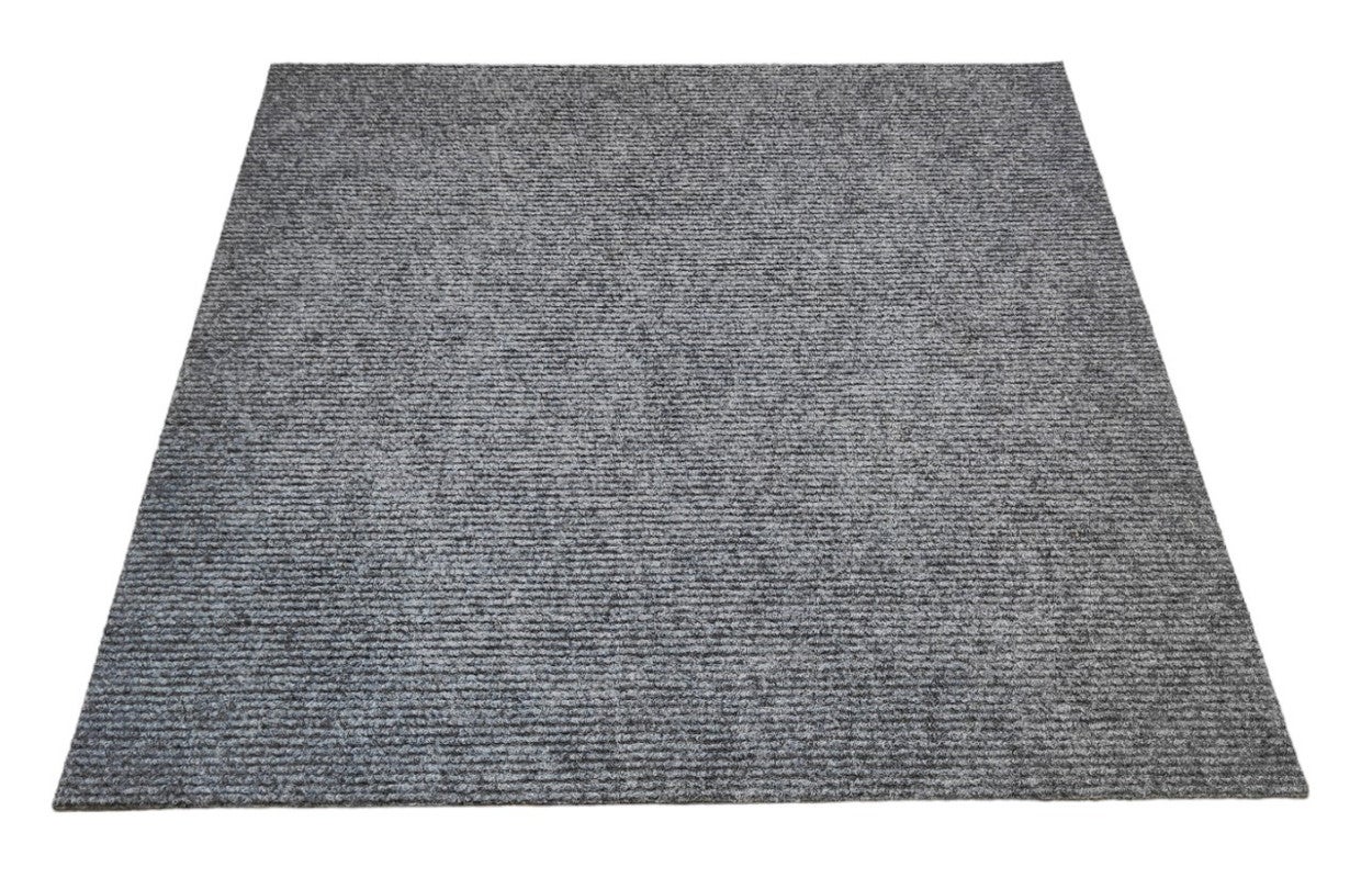 Moqueta lavable adhesiva 50x50 gris asfalto // 60 uds - 15m² / hogar / oficina / comercio