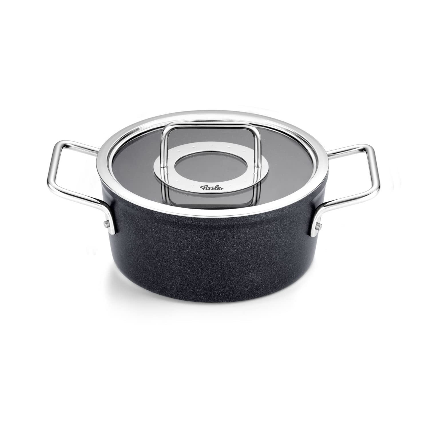 Couvercle Verre échelle Mesure Fissler Adamant Faitout En Aluminium (18 Cm, 2 L) Avec Revêtement Faitout Fissler Adamant