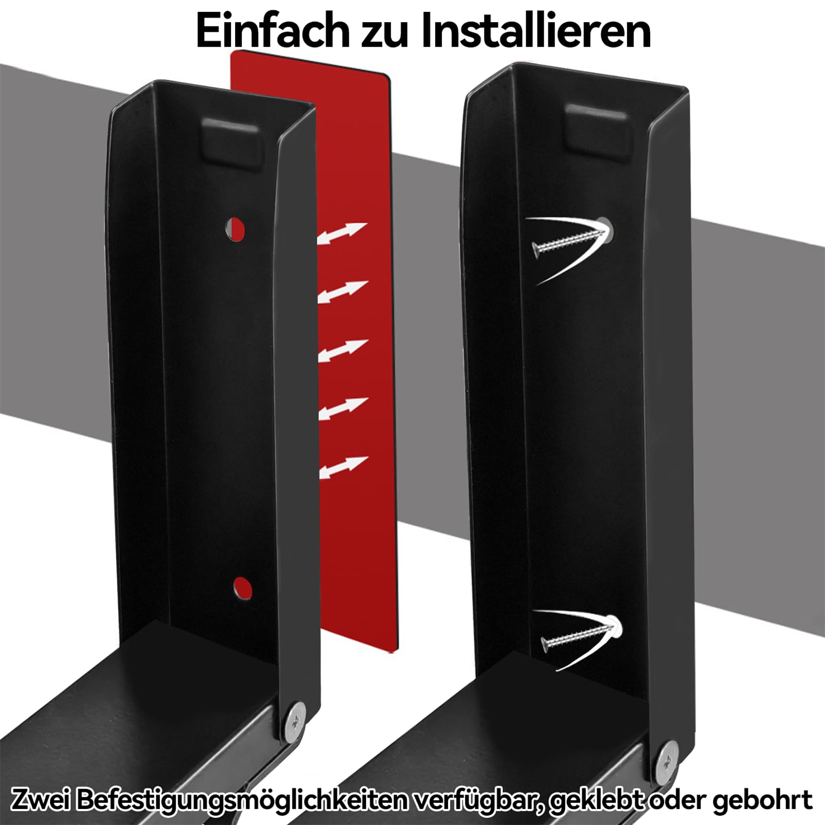 Butée De Porte, Arret De Portail Actionné Par Le Pied En Acier Inoxydable,Securite Porte D'entrée, Door Stopper Pour Tapis, Planchers En Bois, Noir - 5