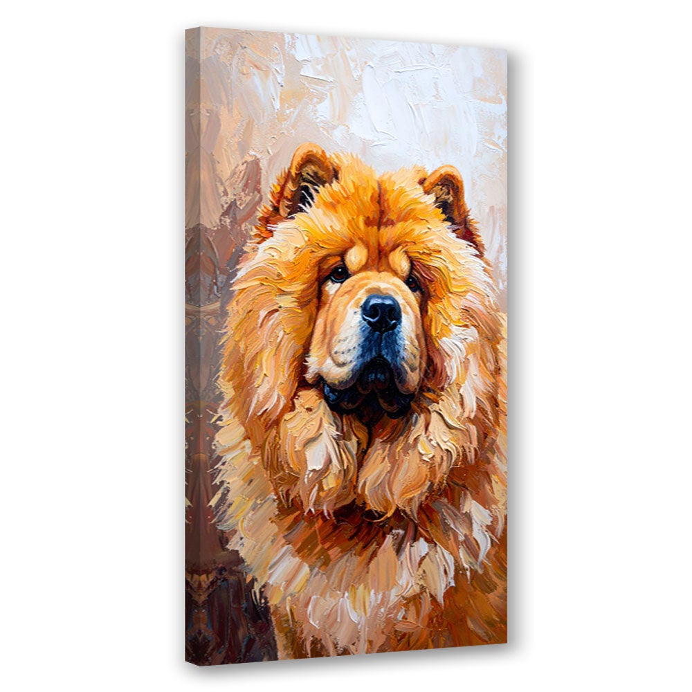 Obraz nowoczesny do salonu biura, Chow chow Pies Zwierzę Natura 60x120