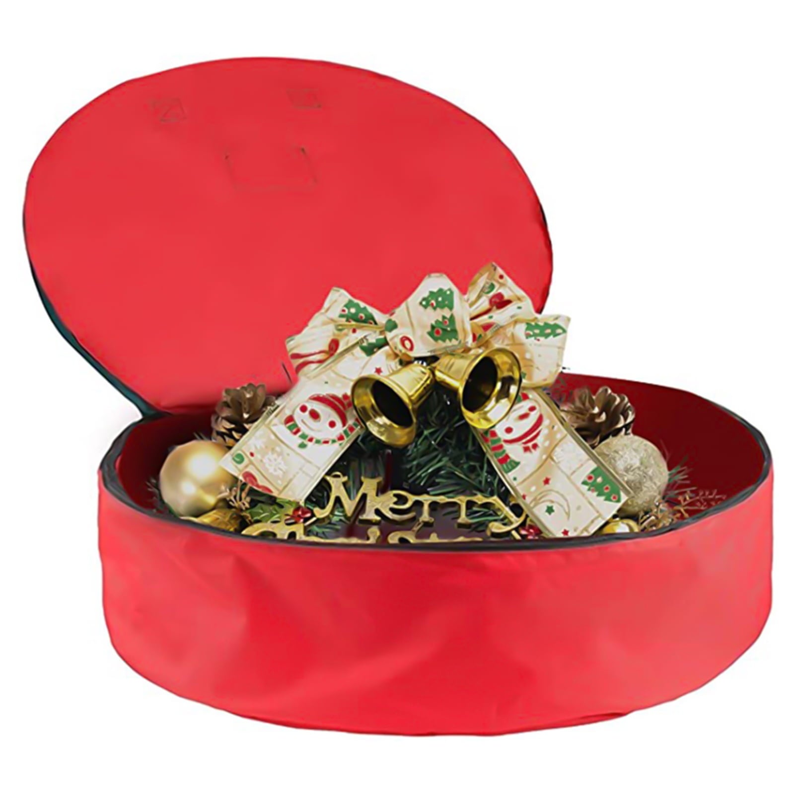 2 confezioni Contenitore per ghirlande, borsa portaoggetti per ghirlande natalizie in tessuto Oxford 600D, impermeabile e antipolvere (36