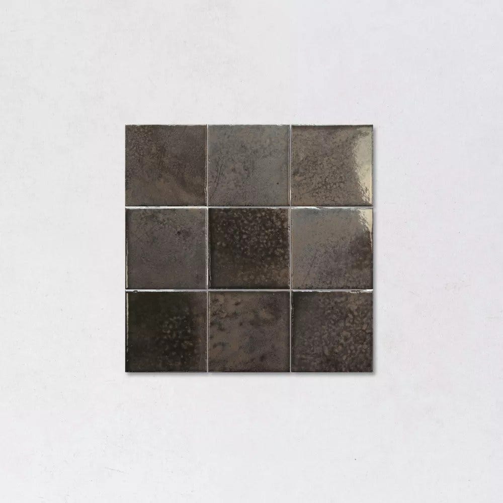 6m² Carrelage Mural Effet Zellige Gris Anthracite Brillant BOHEMIAN 10x10 ...
