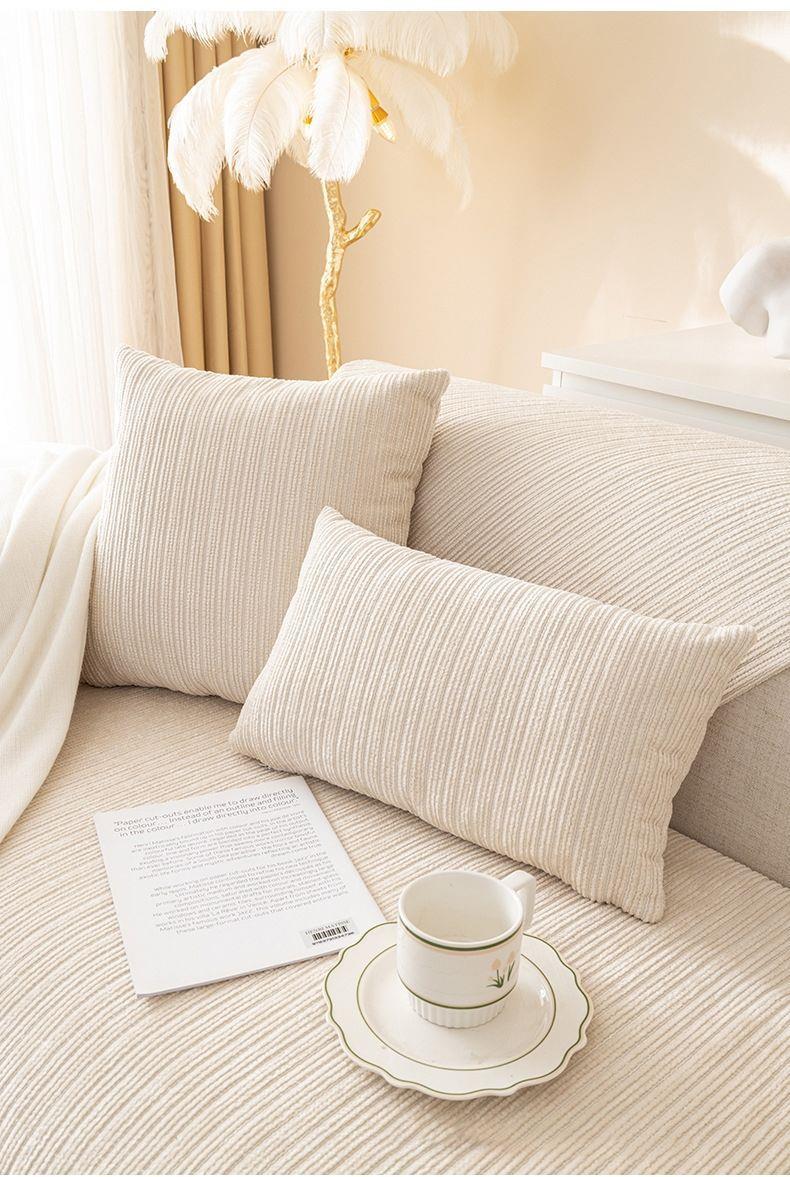 Cuscino antiscivolo per divano, cuscino antiscivolo per divano, antisporco, protezione antigraffio per gatti, beige, 70 x 180 cm - 8