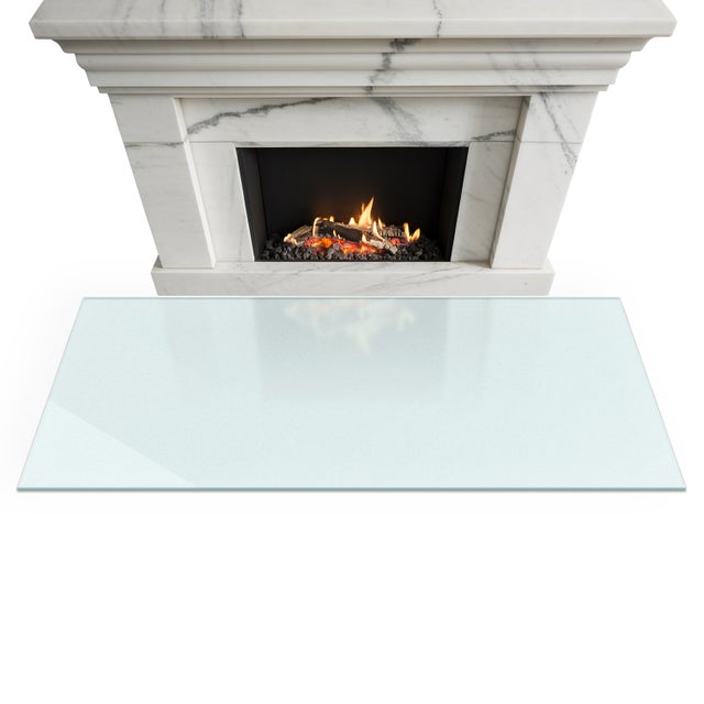 Plaque De Protection Sous Poêle En Verre Trempé Effet Dépoli 125x50 cm | ArtPrintCave