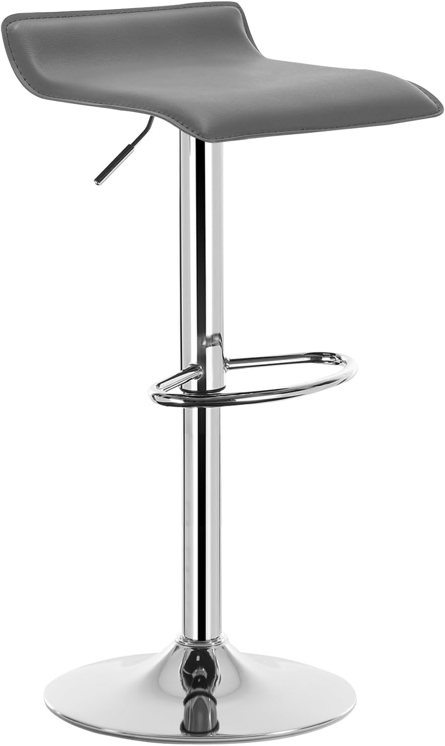 Tabouret de bar réglable pivotant en velours Noir CLP - Mr Scandinave