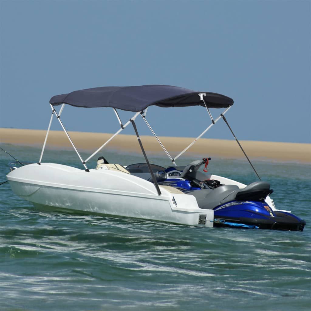 Toldo bimini 4 arcos con paredes laterales 243x(170-182)x137 cm