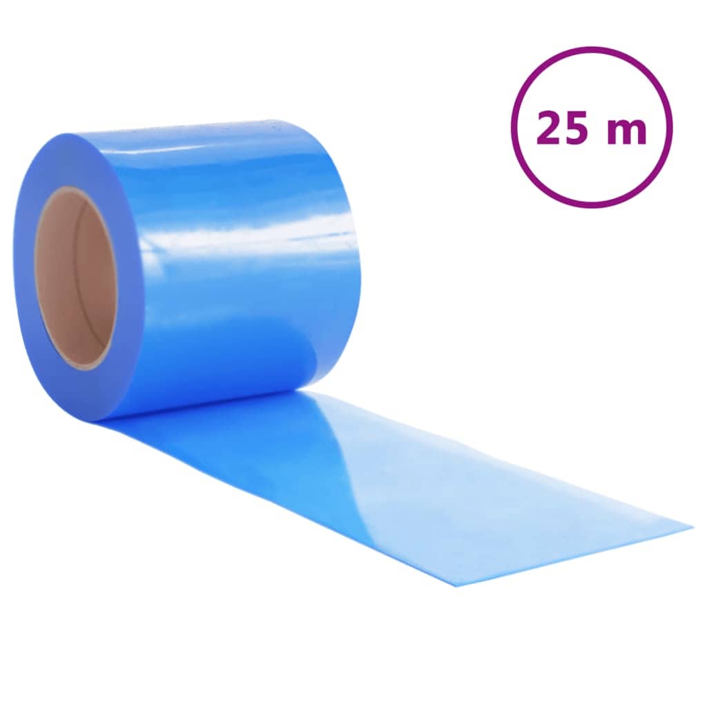 Rideau de porte à lanières - 200 mm x 1,6 mm x 25 m - PVC - Bleu ...