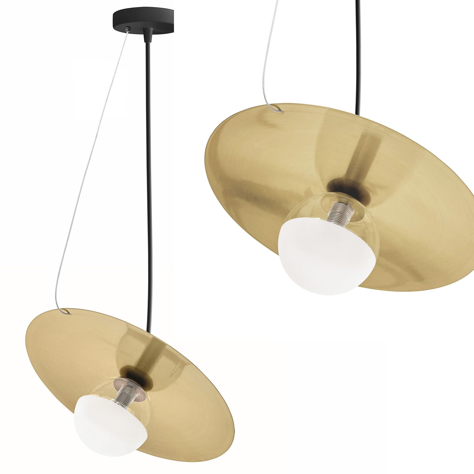 Lampa Sufitowa Wisząca Toolight App1417-Cp Czarny Złoty