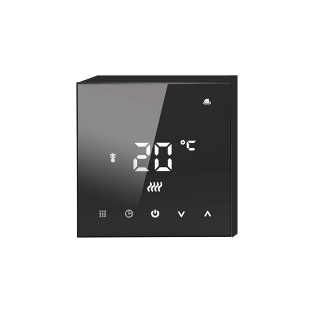 Thermostat connecté wifi - noir(TFT)-plancher chauffant électrique