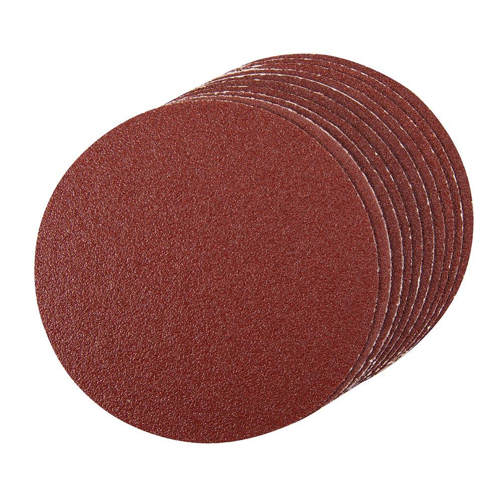 10 disques abrasifs de 150 mm pour plateau support autocollant - Grain 60 - 2