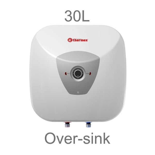Chauffe-eau électrique HIT PRO 30L Thermex, Installation au-dessus de l'évier arrivées d'eau en bas
