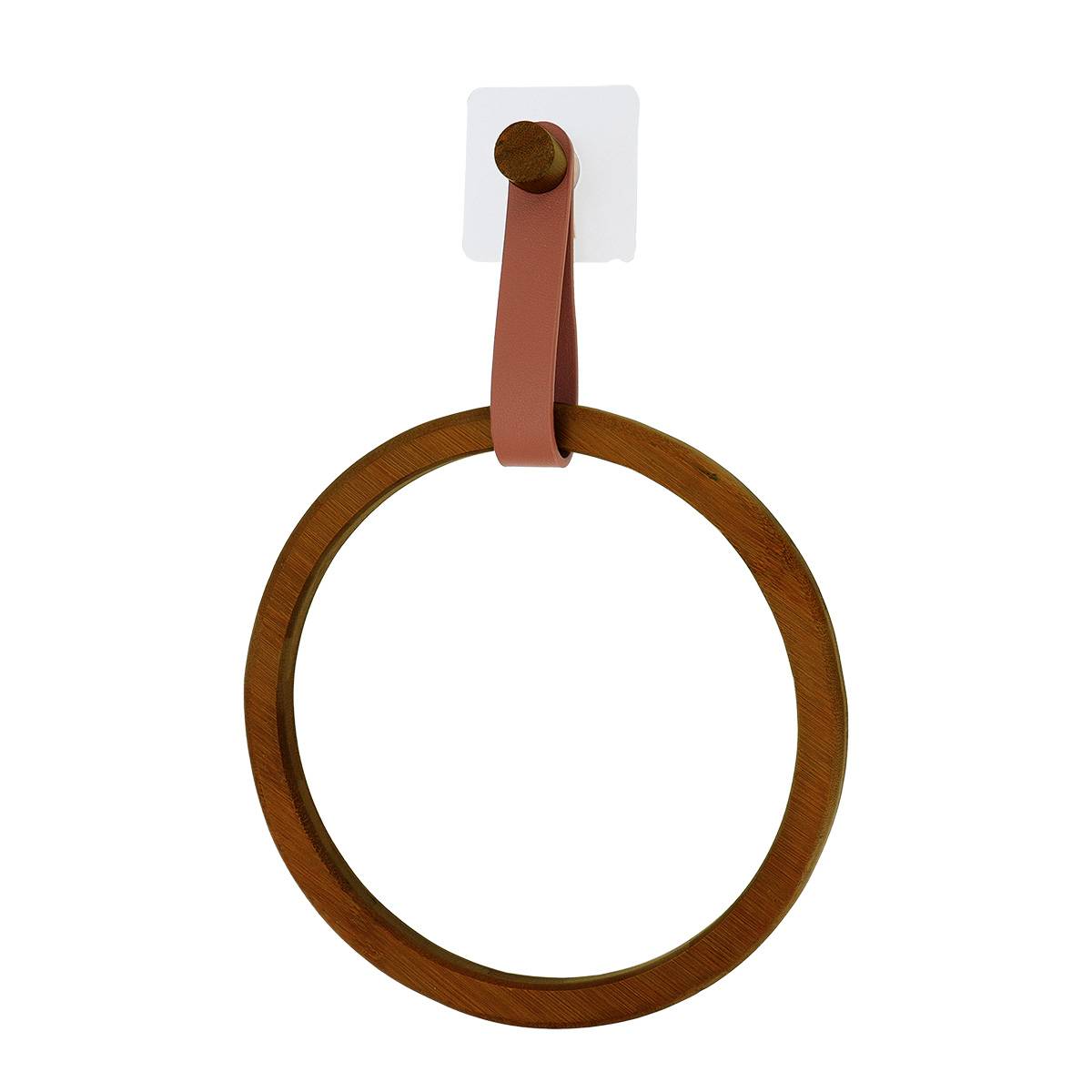 Tendance Portasciugamani in bambù arrotondato cinturino in